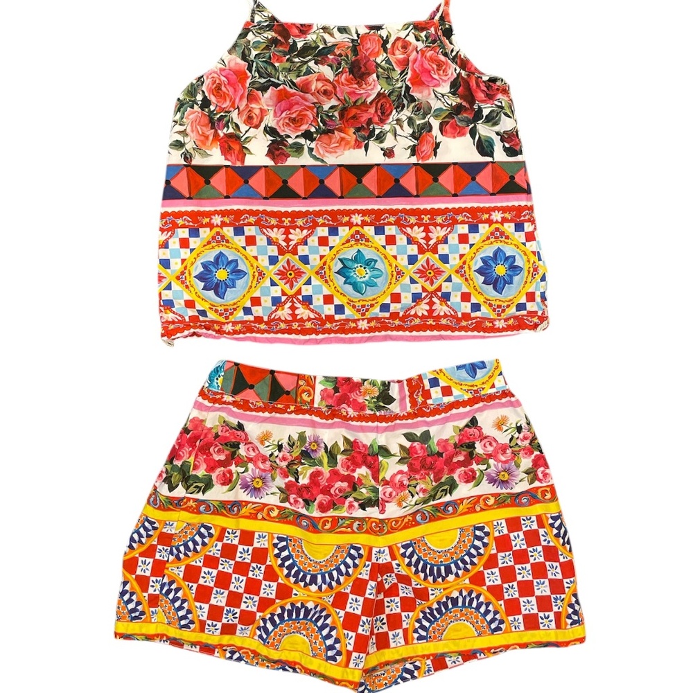 Dolce & Gabbana Top and Short Set Kids Size 10
